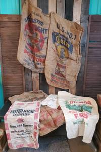 Super Cool Lot of Feed and Seed Sacks