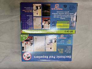 Lot of Two Electronic Pest Repeller Sets (New) with each pack containing 3 repellers