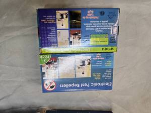 Lot of Two Electronic Pest Repeller Sets (New) with each pack containing 3 repellers