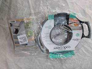 Lot of 2 items  Microwave Cool Caddy  and a Window & Door Screen Repair Kit (Mend Tears in Seconds)