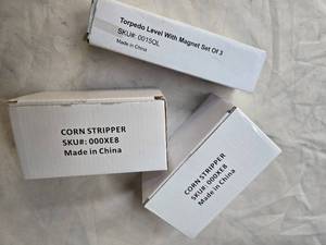 Lot of Two Sets of Items Two Corn Strippers and One Torpedo Level with Magnet of 3