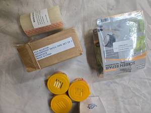 Lot of 3 Items Waterproof Patch Tape set of 2 Screen Repair Tape and 3 Car Air Fresheners ( New)