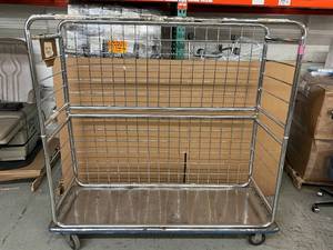 lot 31 image: Waterloo Storage & Delivery Systems Wire Cart Storage Shelving Rack Unit - In Great Condition