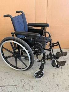 lot 40 image: MSRP $1200 Invacare 9000 Jymni Small Adult Pediatric Wheelchair With&nbspFlip-Back Removable Armrests & Footrests 125lb Weight Capacity - In Good Working Condition