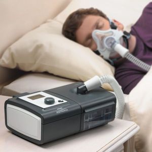 lot 3 image: MSRP $1800 Philips Respironics BiPap Auto System One Bi-flex CPAP With Travel Bag, Card, Power Supply, Hose & Reservoir Great Working Condition No Mask Included