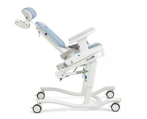 lot 12 image: MSRP $2000 Rifton HTS Hygiene & Toileting System Adjustable Reclining Commode Bath Shower Chair - Size Medium Up To 150 lbs - No Armrests - In Good Working Condition Minor Wear