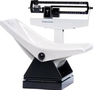 lot 19 image: MSRP $600 Health O Meter 1524KL Pro Series Pediatric Baby Puppy Kitten Joey (baby kangaroo Hi Melissa) Balance Beam Scale - In Excellent Working Condition 