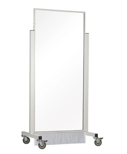 lot 27 image: WOWOW MSRP $20,000 Infab Corporation Mobile Large Window X-Ray Barrier With 2.0 mm Pb Equiv Glass - In Excellent Condition&nbsp80 H x 40 W X 25 D
