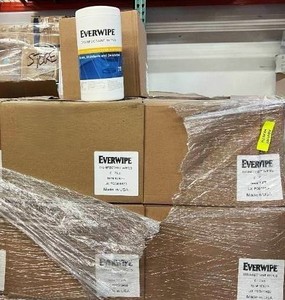 lot 48 image: 5&nbspCases (6 canisters per case) NEW Everwipe Disinfectant Wet Wipes Multi-Surface Cleaning and Deodorizing Formula, Fragrance-Free, Alcohol & Bleach Free 75 Wipes Per Canister