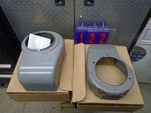 lot 122 image: Qty of 2 Tecumseh motor covers. As shown.
