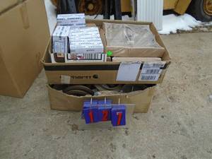 lot 127 image: Qty of 2 boxes ceiling vents. As shown.