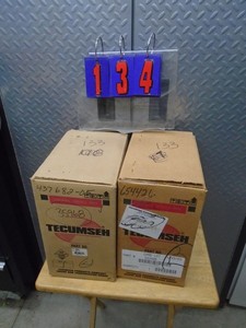 lot 134 image: Qty of 2 Tecumseh motor blocks. As shown.