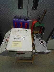 lot 135 image: Motor case & zero turn spindles. As shown.