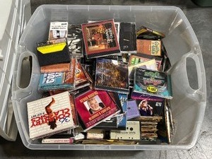 CDs, Cassettes and More in Tote