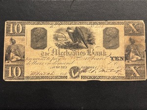 The Mechanics Bank $10 Dollar Note