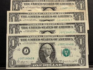 Green Seal $1 Dollar Federal Reserve Notes