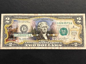 2003 A Green Seal $2 National Parks Bill