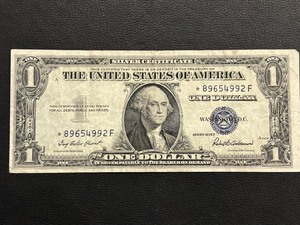 1935 F Blue Seal $1 Dollar Silver Certificate Star Note