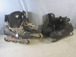 lot 28 image: (D-2) Pair of Tour STS 50 Inline Sk...