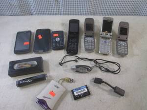 lot 47 image: (CS) Assorted Cell Phones and Other...