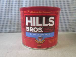 lot 91 image: (B-3) Can of Hills Bros Perfect Bal...