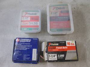 lot 199 image: (EC1) Assorted 16 Gauge Finish Nail...