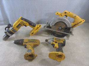 lot 203 image: (A-2) Dewalt Cordless Tools - Unkno...