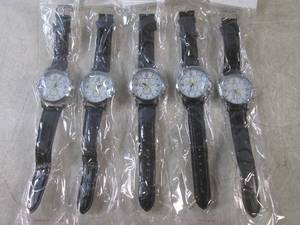 lot 224 image: (EC1) 5 New Wrist Watches Black Ban...