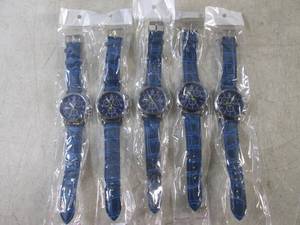 lot 225 image: (BSB) 5 New Wrist Watches Blue Band...