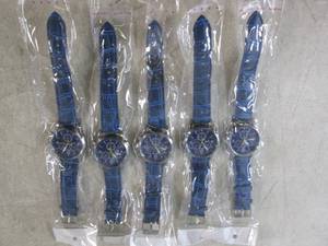 lot 228 image: (BSB) 5 New Wrist Watches Blue Band...