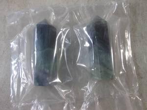 lot 237 image: (CNTR) 2 - 6-Point Flourite Towers ...