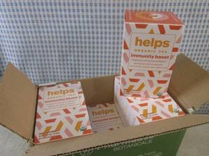 lot 251 image: (B-2) 6 Boxes of Helps Organic Tea ...