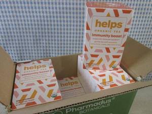 lot 252 image: (B-2) 6 Boxes of Helps Organic Tea ...