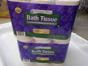 lot 148 image: 24 Rolls Pasque 2 Ply Bath Tissue...