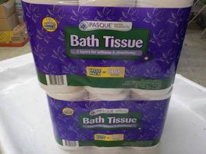 lot 155 image: 24 Rolls Pasque 2 Ply Bath Tissue...