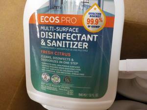 lot 156 image: 6 ct Ecos Pro Spray Bottles Disinfe...