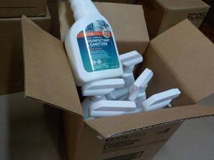 lot 158 image: 6 ct Ecos Pro Spray Bottles Disinfe...