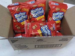 lot 169 image: 12 ct 3 oz Bags Nutter Butter with ...