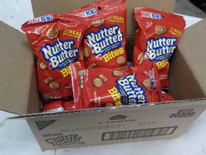 lot 175 image: 12 ct 3 oz Bags Nutter Butter with ...
