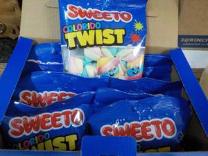 lot 187 image: 12 ct bags Sweeto Colorado Twist Ma...