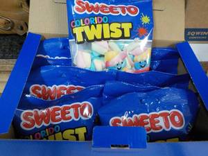 lot 188 image: 12 ct bags Sweeto Colorado Twist Ma...