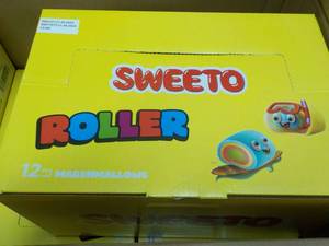 lot 191 image: 12 ct bags Sweeto Roller Marshmallo...