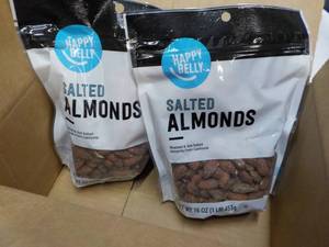 lot 217 image: 2 ct 16 oz bags Happy Belly Salted ...
