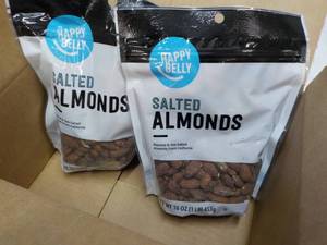 lot 218 image: 2 ct 16 oz bags Happy Belly Salted ...