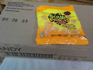 lot 228 image: 12 ct Peach Sour Patch Kids Candy 3...