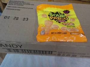 lot 229 image: 12 ct Peach Sour Patch Kids Candy 3...