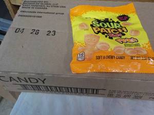 lot 230 image: 12 ct Peach Sour Patch Kids Candy 3...