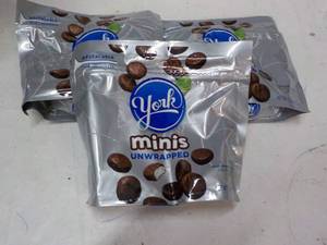 lot 271 image: 3 ct 7.6 oz bags York Minis...