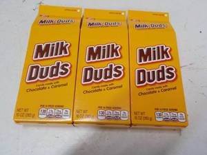 lot 276 image: 3 ct 10 oz Boxes Milk Duds...