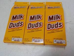 lot 277 image: 3 ct 10 oz Boxes Milk Duds...